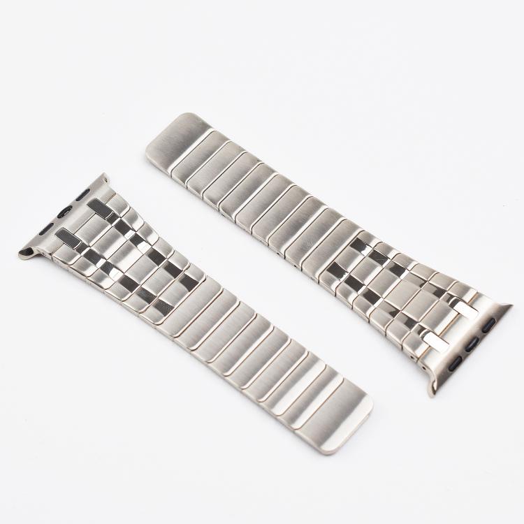 For Apple Watch 46mm / 49mm / 45mm / 44mm One Bead Magnetic Milan Stainless Steel Watch Band(Black)