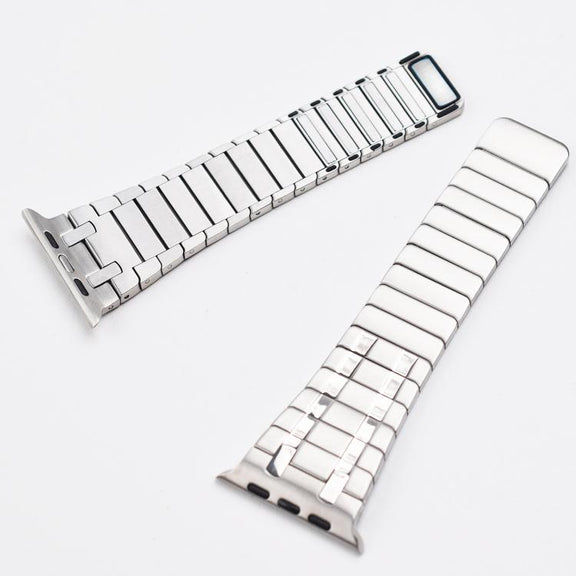 For Apple Watch 46mm / 49mm / 45mm / 44mm One Bead Magnetic Milan Stainless Steel Watch Band(Black)