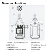 GM1351 30-130dB Digital Sound Level Meter Meters Noise Tester In Decibels LCD Screen