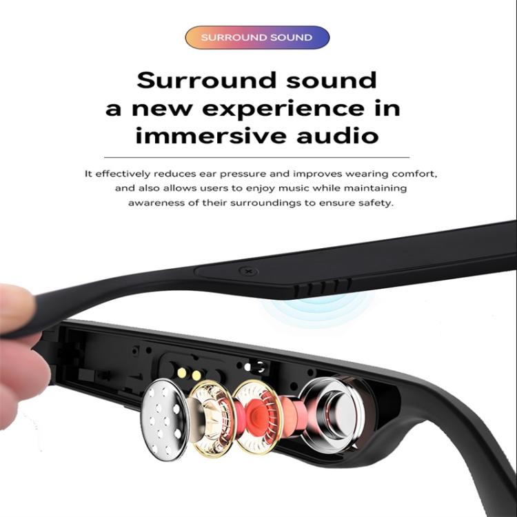 D13 Smart Glasses, Support Bluetooth Call / Bluetooth Music / Remote Control Photo(White)