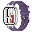 For Redmi Watch 5 / Xiaomi Smart Band 9 Pro Silver Metal Connector Silicone Watch Band(Purple) - free shipping - PMC TechLife - Order now!