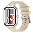 For Redmi Watch 5 / Xiaomi Smart Band 9 Pro Silver Metal Connector Silicone Watch Band(Starlight) - free shipping - PMC TechLife - Order now!