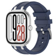 For Redmi Watch 5 / Xiaomi Smart Band 9 Pro Silver Metal Connector Silicone Watch Band(Navy Blue) - free shipping - PMC TechLife - Order now!