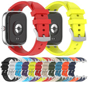 For Redmi Watch 5 / Xiaomi Smart Band 9 Pro Silver Metal Connector Silicone Watch Band(Sky Blue)