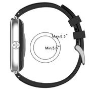 For Redmi Watch 5 / Xiaomi Smart Band 9 Pro Silver Metal Connector Silicone Watch Band(Sky Blue)