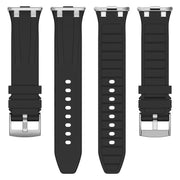 For Redmi Watch 5 / Xiaomi Smart Band 9 Pro Silver Metal Connector Silicone Watch Band(Red)