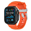 For Apple Watch 46mm / 49mm / 45mm / 44mm Titanium Buckle Field Path Fluororubber Watch Band(Orange) - free shipping - PMC TechLife - Order now!