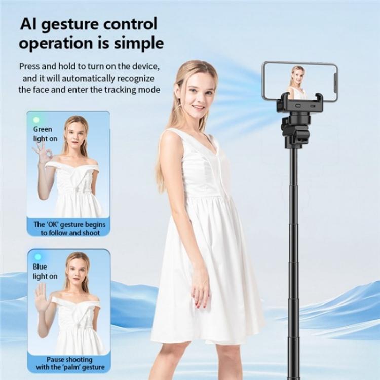 C16 Smart Bluetooth Remote Control Shooting Stand AI Auto-Tracking Selfie Stick - Selfie Sticks by PMc TechLife | Online Shopping South Africa | PMc TechLife | Buy Now Pay Later Mobicred