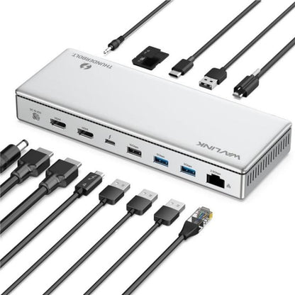 WAVLINK UTD45 96W Charging 8K / 4K Display Thunderbolt 4 Docking Station 13-in-1 Hub(AU Plug) - free shipping - PMC Jewellery - Order now!