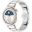 18mm Zinc Alloy Butterfly Buckle Ceramic White Metal Watch Band(Silver+White) - free shipping - PMC TechLife - Order now!