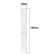 18mm Zinc Alloy Butterfly Buckle Ceramic White Metal Watch Band(Gold+White)