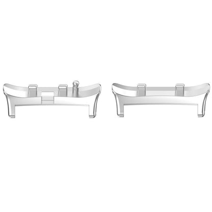 For Huawei Watch D2 1 Pair Metal Head Watch Band Connector(Silver) - Other Accessories by PMC Jewellery | Online Shopping South Africa | PMC Jewellery | Buy Now Pay Later Mobicred