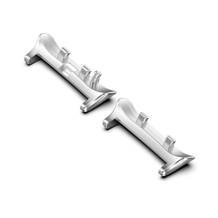For Huawei Watch D2 1 Pair Metal Head Watch Band Connector(Silver) - Other Accessories by PMC Jewellery | Online Shopping South Africa | PMC Jewellery | Buy Now Pay Later Mobicred