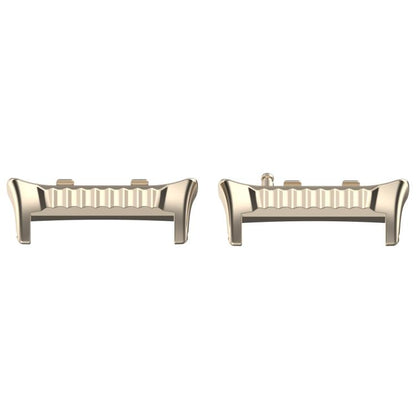 For Huawei Watch D2 1 Pair Metal Head Watch Band Connector(Starlight) - Other Accessories by PMC Jewellery | Online Shopping South Africa | PMC Jewellery | Buy Now Pay Later Mobicred