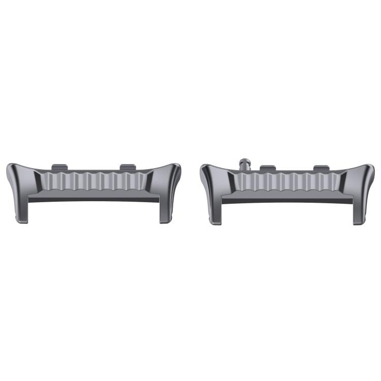 For Huawei Watch D2 1 Pair Metal Head Watch Band Connector(Gray) - Other Accessories by PMC Jewellery | Online Shopping South Africa | PMC Jewellery | Buy Now Pay Later Mobicred