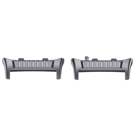 For Huawei Watch D2 1 Pair Metal Head Watch Band Connector(Gray) - Other Accessories by PMC Jewellery | Online Shopping South Africa | PMC Jewellery | Buy Now Pay Later Mobicred
