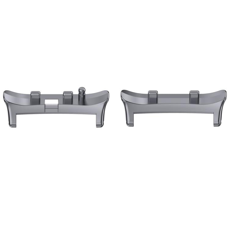 For Huawei Watch D2 1 Pair Metal Head Watch Band Connector(Gray) - Other Accessories by PMC Jewellery | Online Shopping South Africa | PMC Jewellery | Buy Now Pay Later Mobicred