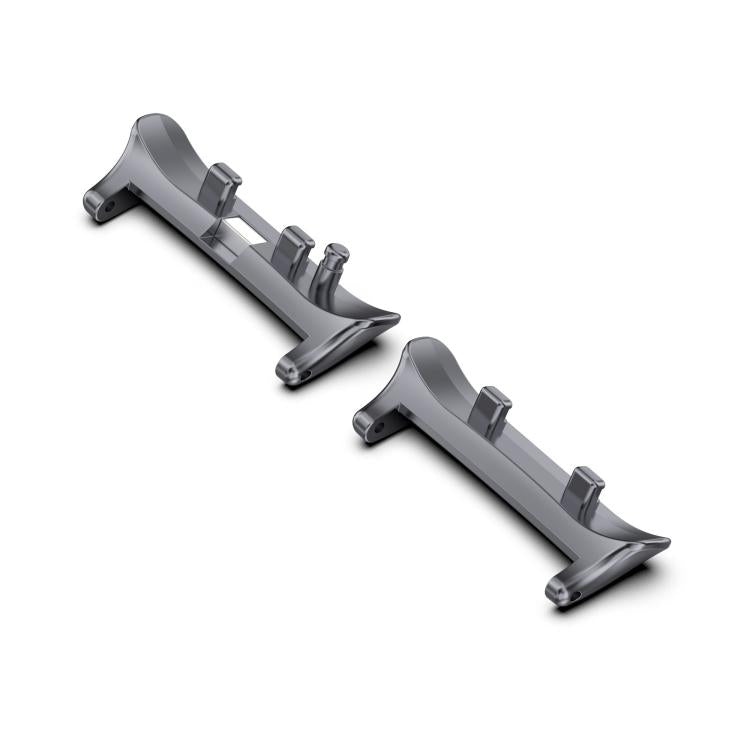 For Huawei Watch D2 1 Pair Metal Head Watch Band Connector(Gray) - Other Accessories by PMC Jewellery | Online Shopping South Africa | PMC Jewellery | Buy Now Pay Later Mobicred