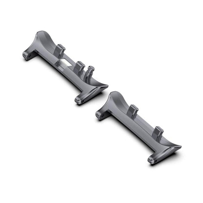 For Huawei Watch D2 1 Pair Metal Head Watch Band Connector(Gray) - Other Accessories by PMC Jewellery | Online Shopping South Africa | PMC Jewellery | Buy Now Pay Later Mobicred