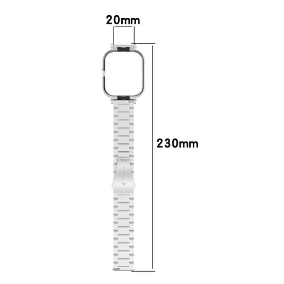For vivo Watch GT Watch Frame Integrated Three Beads Stainless Steel Watch Band(Gold)