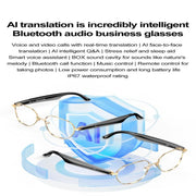 W100B Smart Glasses, Support AI Conversation / AI Intelligent Translation / Bluetooth Call(White)