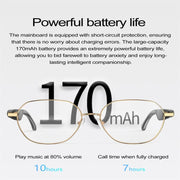 W100B Smart Glasses, Support AI Conversation / AI Intelligent Translation / Bluetooth Call(White)