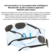 W100C Smart Glasses, Support AI Conversation / AI Intelligent Translation / Bluetooth Call(Black)