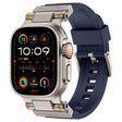 For Apple Watch 46mm / 49mm / 45mm / 44mm Kalebol Outdoor Explorer Metal Connector TPU Watch Band(Titanium Blue) - free shipping - PMC TechLife - Order now!