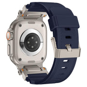 For Apple Watch 46mm / 49mm / 45mm / 44mm Kalebol Outdoor Explorer Metal Connector TPU Watch Band(Titanium Blue)