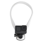 C071 Neck Strap Mount Silicone Metal Bracket For GoPro / Insta360 / DJI Action Cameras