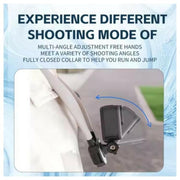 C071 Neck Strap Mount Silicone Metal Bracket For GoPro / Insta360 / DJI Action Cameras