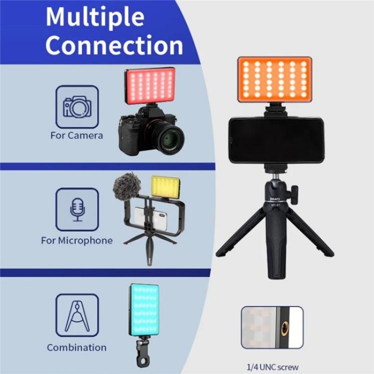 JMARY FM-150RGB For Smartphone Laptop Camera Portable LED RGB Photography Video Light