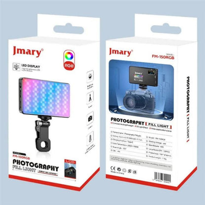 JMARY FM-150RGB For Smartphone Laptop Camera Portable LED RGB Photography Video Light - free shipping - PMC Jewellery - Order now!