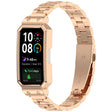 For Huawei Band 10 / 10 NFC / 9 / 9 NFC Watch Frame Integrated Three Beads Stainless Steel Watch Band(Rose Gold) - free shipping - PMC TechLife - Order now!