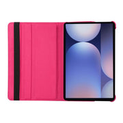 For Samsung Galaxy Tab S10 FE / S9 FE / S9 ENKAY 360 Degree Rotation Litchi Leather Smart Tablet Case(Black)
