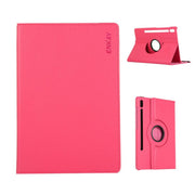 For Samsung Galaxy Tab S10+ / S9 FE+ / S9+ ENKAY 360 Degree Rotation Litchi Leather Smart Tablet Case(Rose Red)