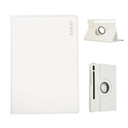 For Samsung Galaxy Tab S10+ / S9 FE+ / S9+ ENKAY 360 Degree Rotation Litchi Leather Smart Tablet Case(White)