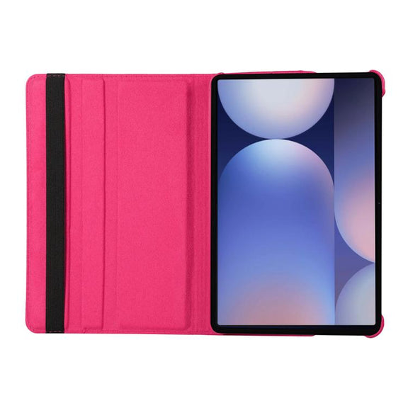 For Samsung Galaxy Tab S10+ / S9 FE+ / S9+ ENKAY 360 Degree Rotation Litchi Leather Smart Tablet Case(Dark Purple)