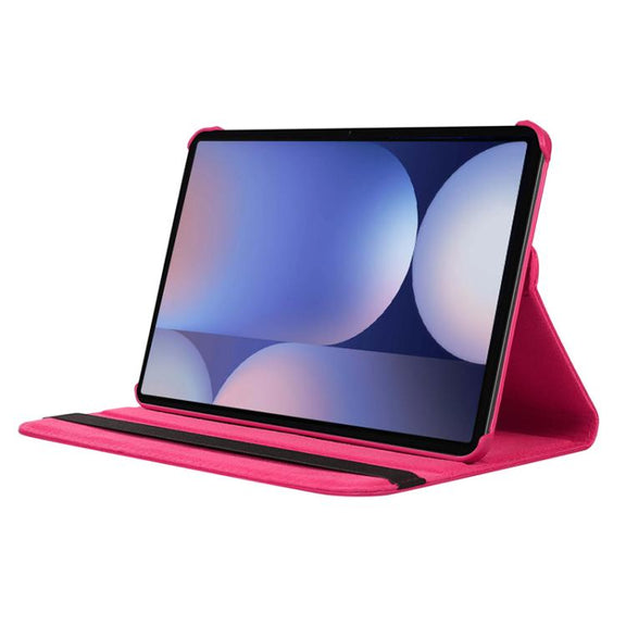 For Samsung Galaxy Tab S10+ / S9 FE+ / S9+ ENKAY 360 Degree Rotation Litchi Leather Smart Tablet Case(Dark Purple)
