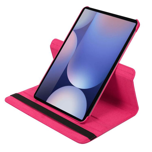 For Samsung Galaxy Tab S10+ / S9 FE+ / S9+ ENKAY 360 Degree Rotation Litchi Leather Smart Tablet Case(Dark Purple)