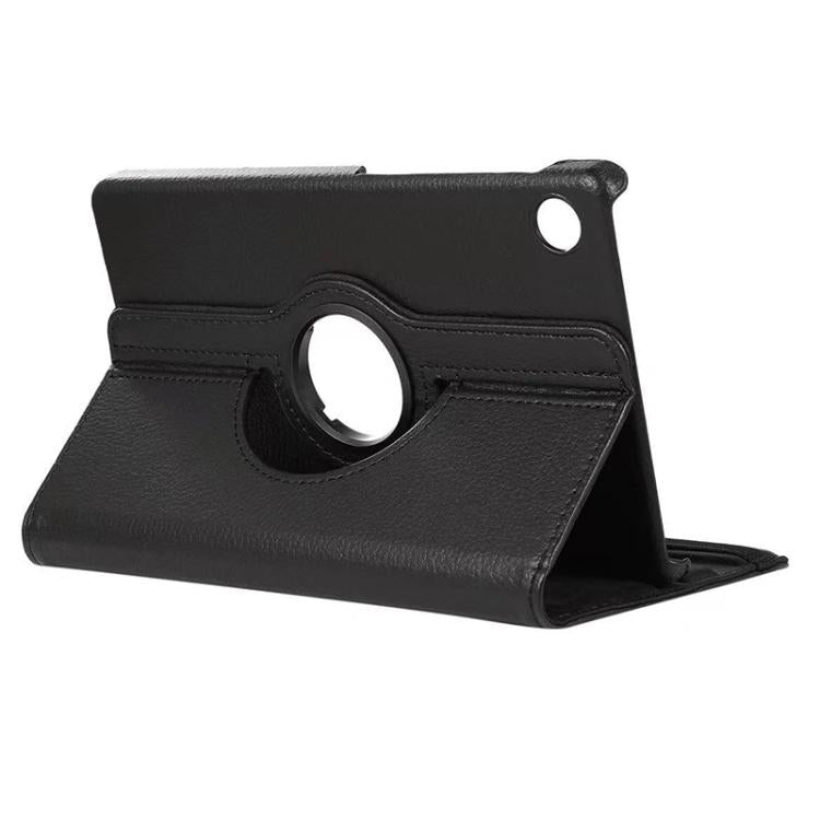 For Samsung Galaxy Tab A9 8.7 ENKAY 360 Degree Rotation Litchi Leather Smart Tablet Case(Black)