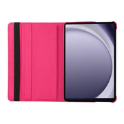 For Samsung Galaxy Tab A9 8.7 ENKAY 360 Degree Rotation Litchi Leather Smart Tablet Case(Black)