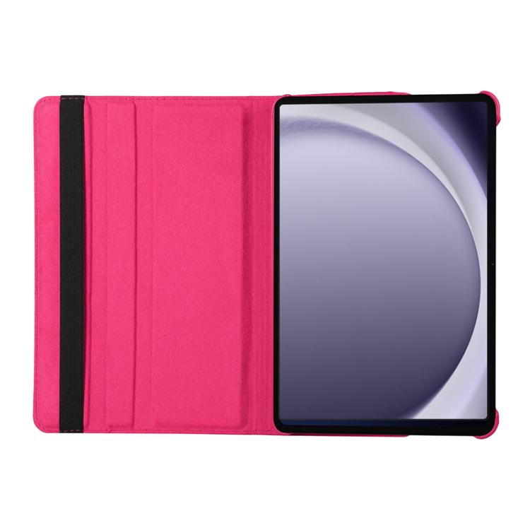 For Samsung Galaxy Tab A9 8.7 ENKAY 360 Degree Rotation Litchi Leather Smart Tablet Case(Black)