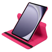 For Samsung Galaxy Tab A9 8.7 ENKAY 360 Degree Rotation Litchi Leather Smart Tablet Case(Black)