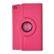For Samsung Galaxy Tab A7 Lite 8.7 ENKAY 360 Degree Rotation Litchi Leather Smart Tablet Case(Light Blue)