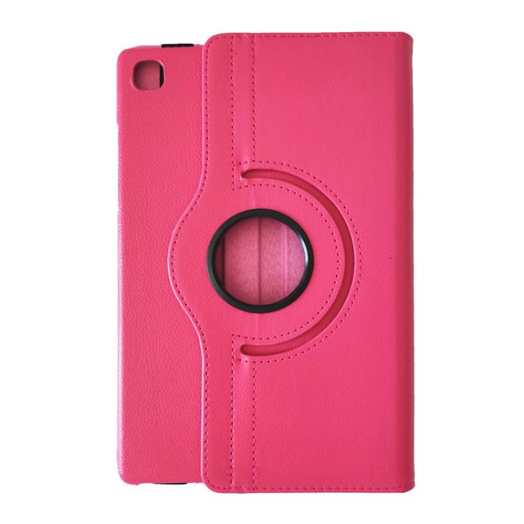 For Samsung Galaxy Tab A7 Lite 8.7 ENKAY 360 Degree Rotation Litchi Leather Smart Tablet Case(Light Blue)