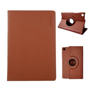 For Samsung Galaxy Tab A7 Lite 8.7 ENKAY 360 Degree Rotation Litchi Leather Smart Tablet Case(Brown)