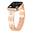 For Apple Watch 42mm / 41mm / 40mm / 38mm Snowflake Petals Bracelet Metal Watch Band(Rose Gold) - free shipping - PMC TechLife - Order now!