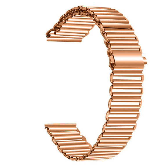 18mm Loop Slingshot Buckle Stainless Steel Watch Band(Rose Gold)