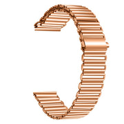 20mm Loop Slingshot Buckle Stainless Steel Watch Band(Rose Gold)